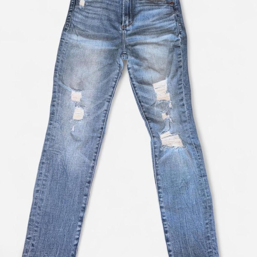 Abercrombie-fitch Women's Blue and Navy Jeans